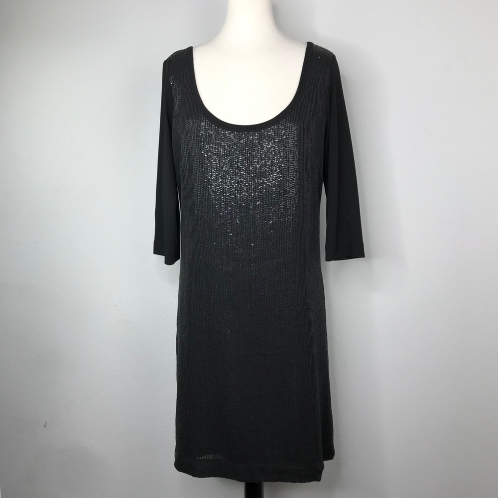 COUTURE Ben De Lisi Scoop Neck Little Black Dress